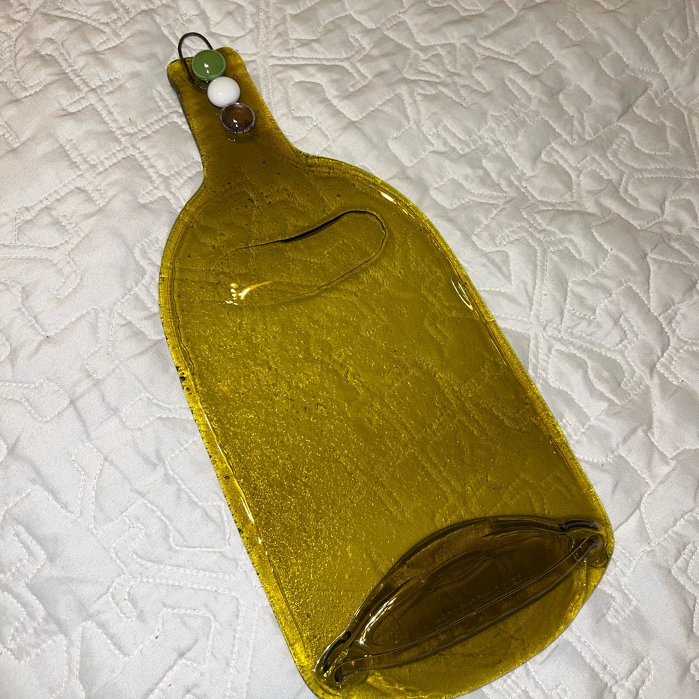 Melted Wine Bottle Platter